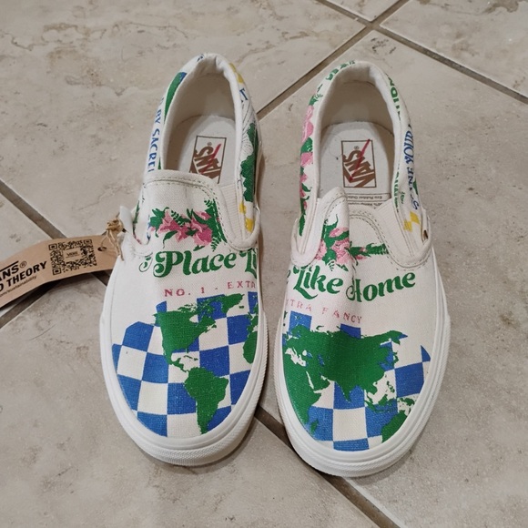 NWT Vans Eco Theory Classic Slip On Shoes Naturalistic Simplistic Size 5 W 3.5 M - Picture 2 of 10